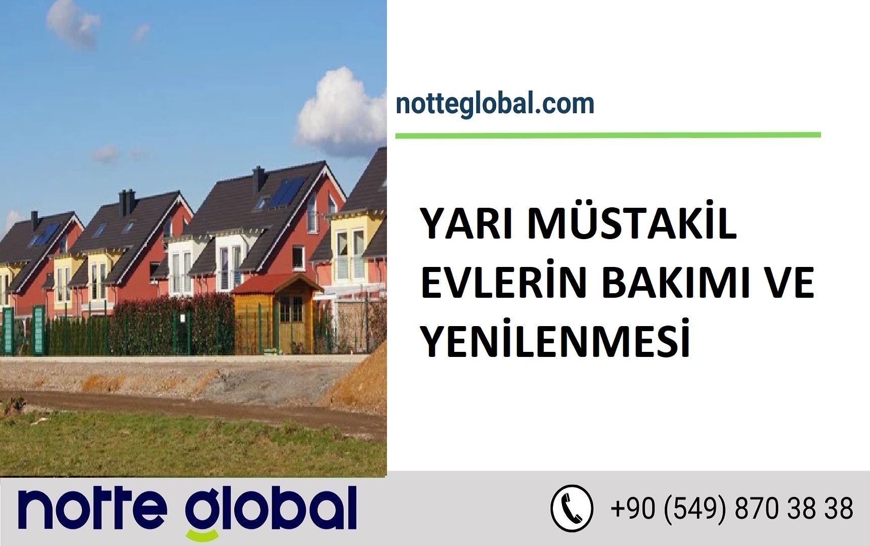 YARI MÜSTAKİL EVLERİN BAKIMI VE YENİLENMESİ