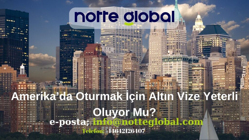 Amerikada Oturmak Icin Altin Vize Yeterli Oluyor Mu